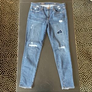 J.Crew Distressed Toothpick Jeans Sz 29